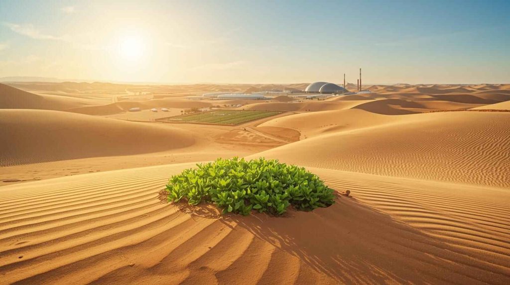 Turning Desert Sand into Farmland.