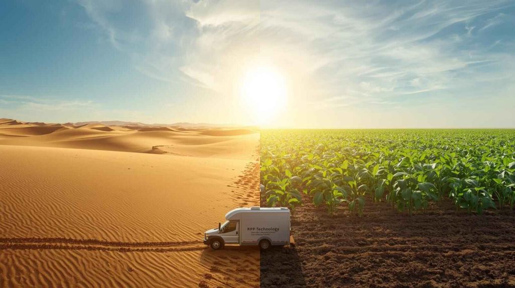Turning Desert Sand into Farmland.